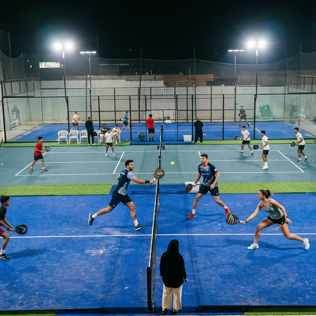 Zara K. playing Padel at The Padel Club, Karachi